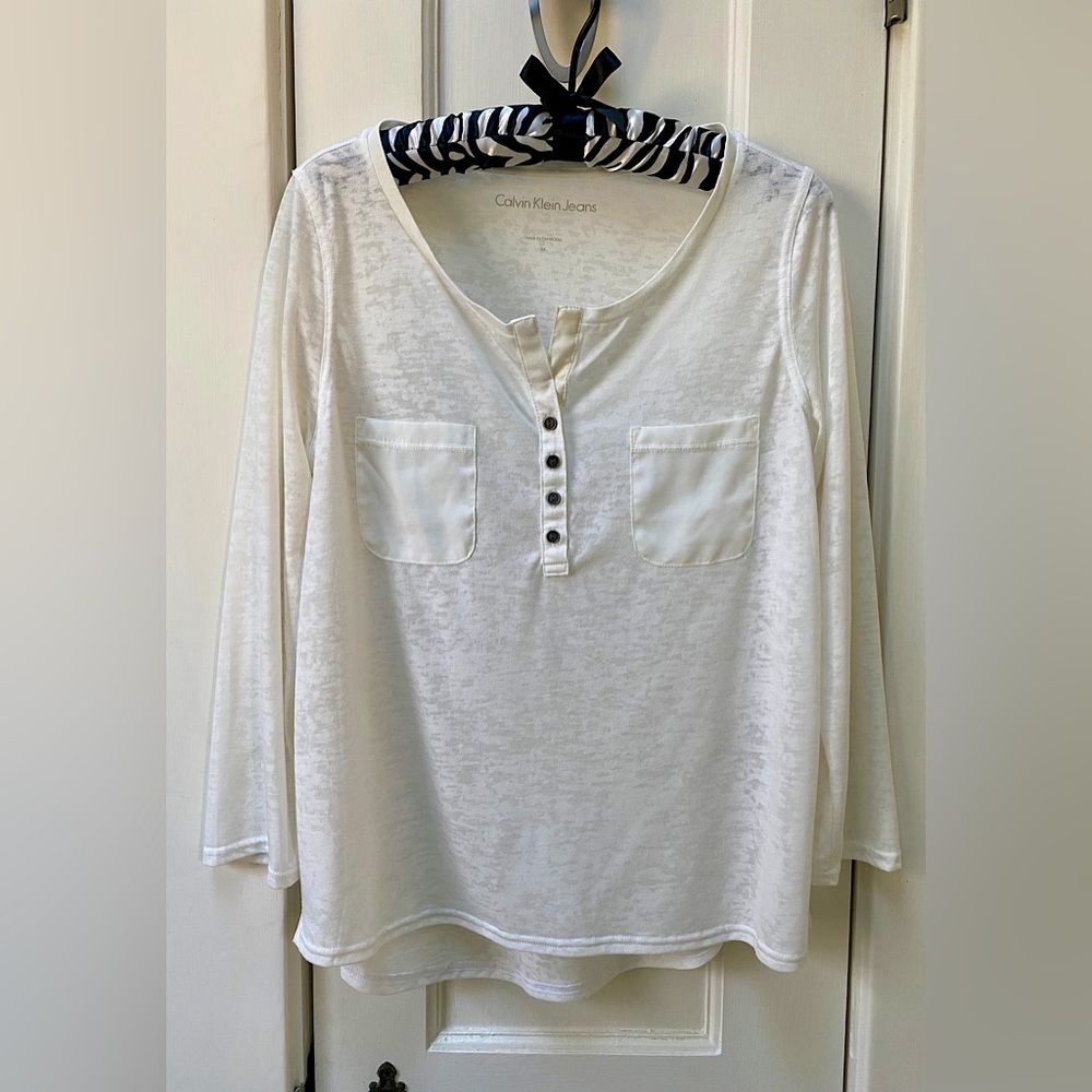 Calvin Klein 3/4 Sleeve Blouse